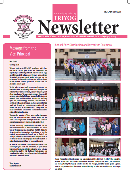 Newsletter April - June 2022